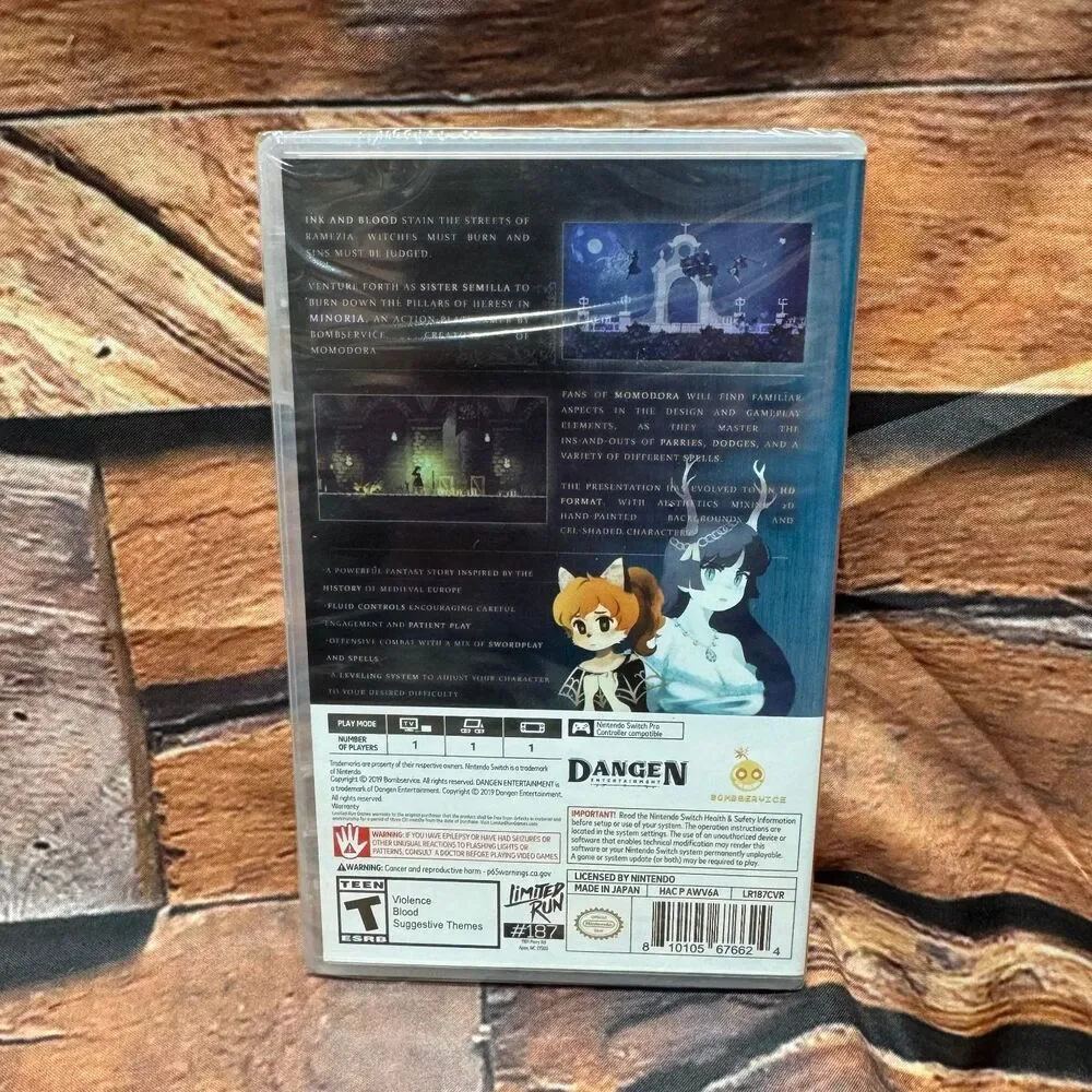 Minoria Nintendo Switch Limited Run Games LRG 187 Sealed Metroidvania New